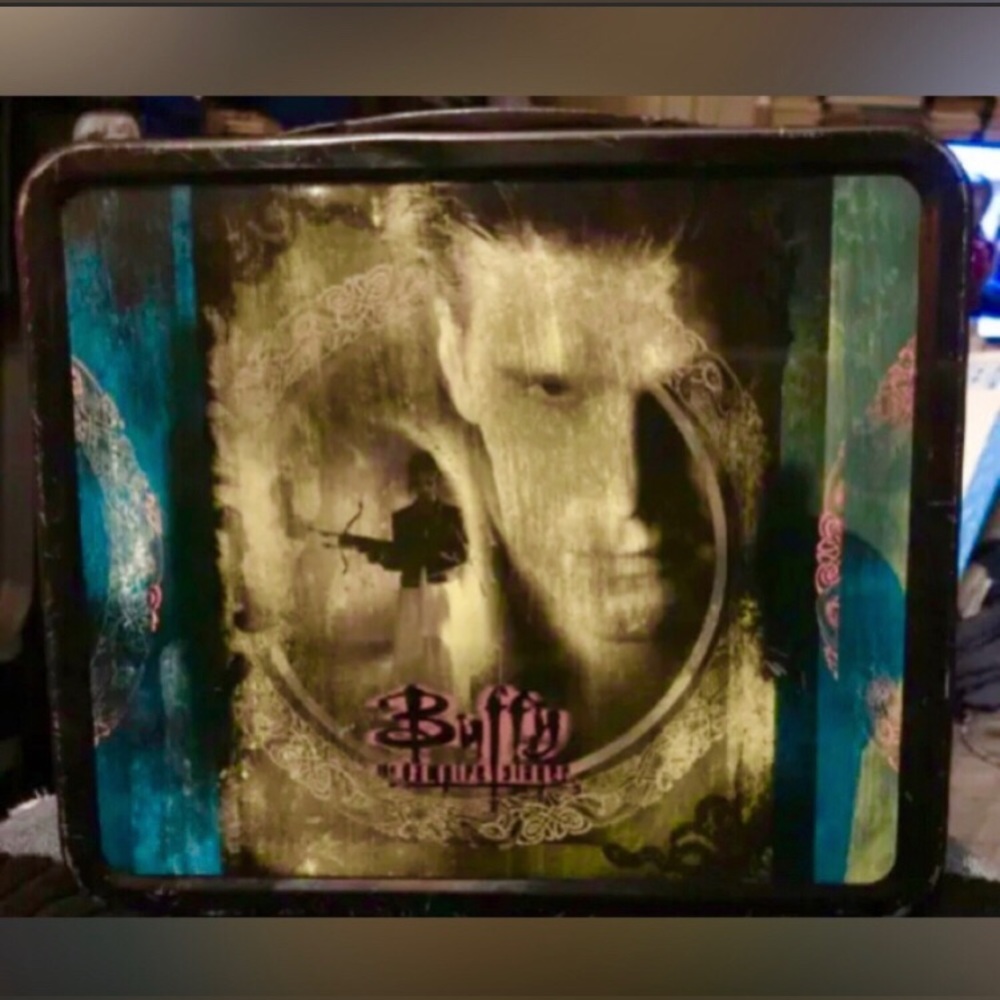 ANGEL 1999 Buffy The Vampire Slayer Lunch Box licensed by Palisades Goth RARE
